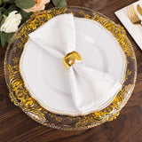 Versatile and Durable Clear Decorative Charger Plates